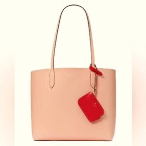 KATE SPADE (NWT) AVA REVERSIBLE TOTE: DONUT PINK